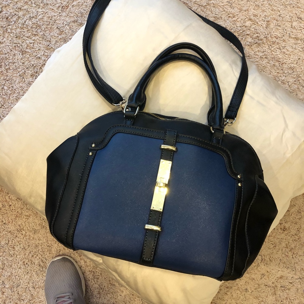 Black and Navy Nine West Purse